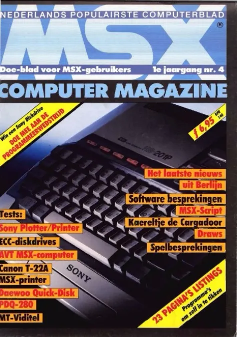 Cover nr. 4 – okt/nov 1985