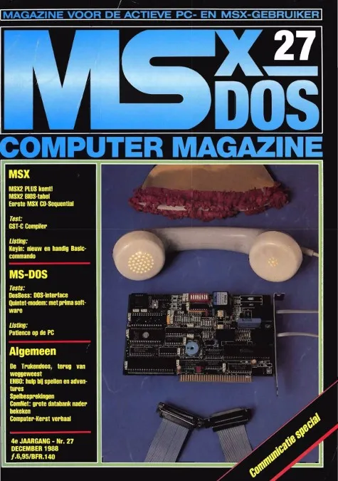 Cover nr. 27 – dec 1988